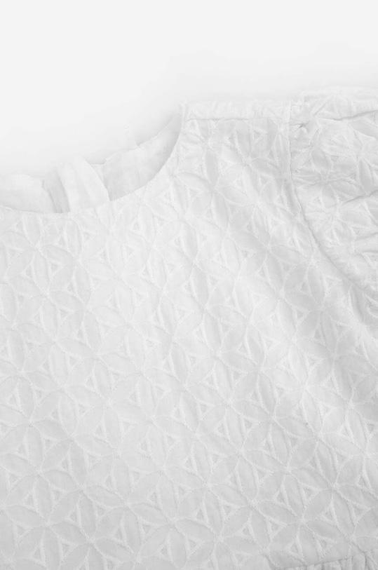 Dziewczynka Coccodrillo sukienka bawełniana niemowlęca WC3128201EBG biały