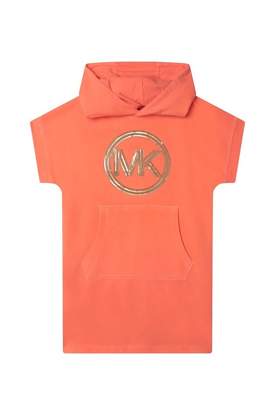 Michael Kors sukienka bawełniana dziecięca R12140.114.150 pomarańczowy SS23