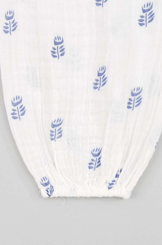 Dětské bavlněné šaty zippy ZBGAP0501.23002 bílá