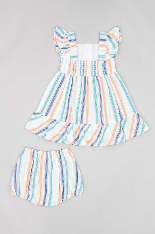 zippy sukienka bawełniana niemowlęca ZBGAP0501.23012 turkusowy SS23