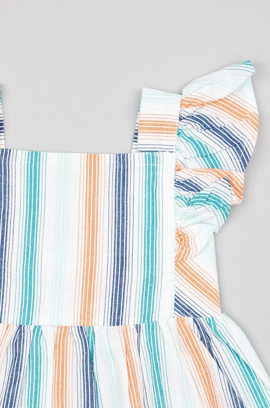 Dziewczynka zippy sukienka bawełniana niemowlęca ZBGAP0501.23012 turkusowy