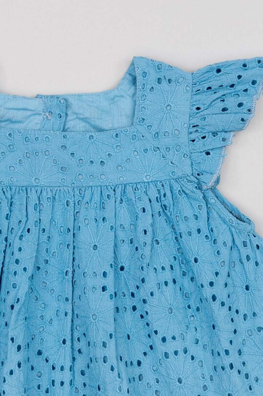 zippy rochie din bumbac pentru bebeluși albastru ZBGAP0501.23009