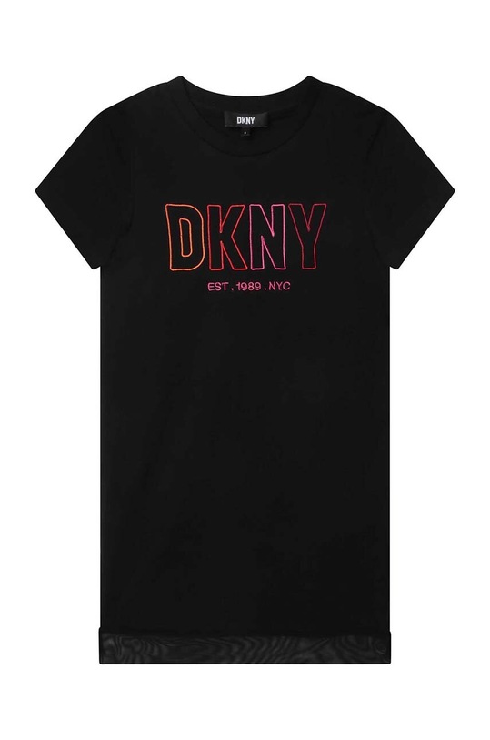 Dkny rochie din bumbac pentru copii D32873.156.162 negru SS23