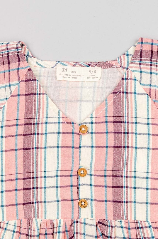 Κοριτσίστικα Παιδικό βαμβακερό φόρεμα zippy ZKGAP0501.23015 πολύχρωμο