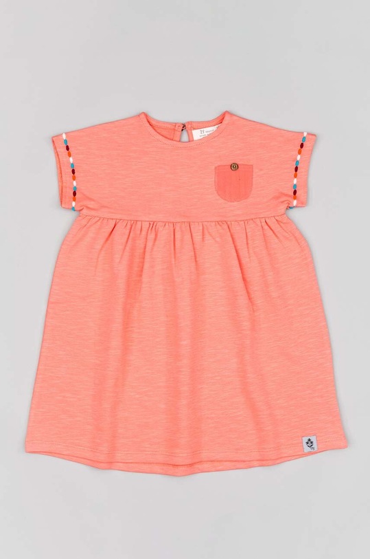 zippy rochie din bumbac pentru bebeluși mini portocaliu ZBGAP0501.23016
