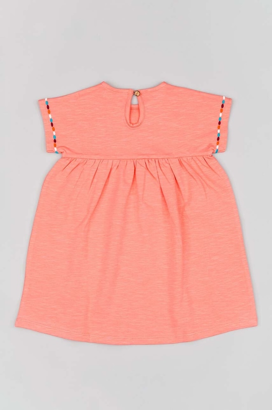 zippy vestito in cotone neonata ZBGAP0501.23016 arancione SS23