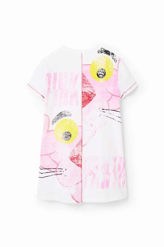 Dječja pamučna haljina Desigual bijela 23SGVK06