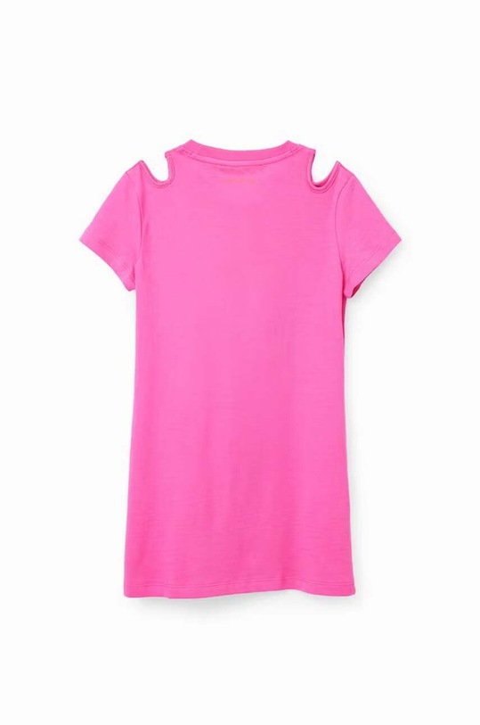 Desigual rochie din bumbac pentru copii roz 23SGVK09