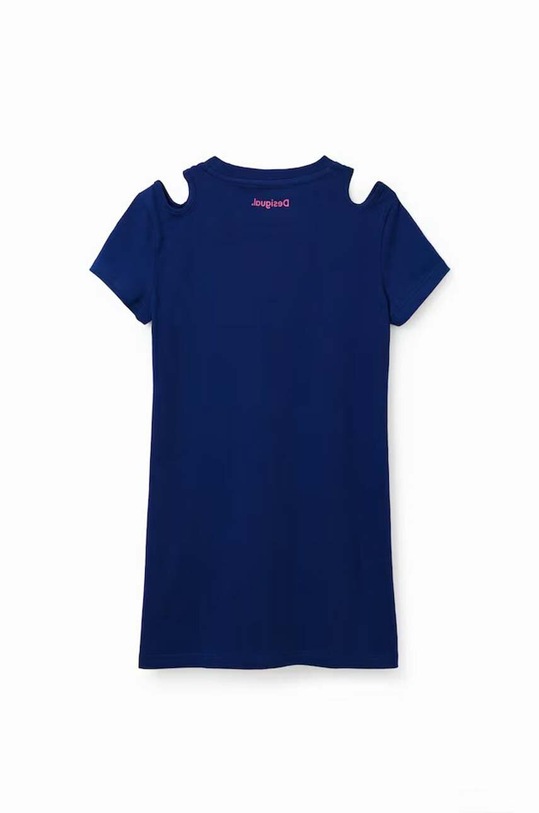 Desigual rochie din bumbac pentru copii bleumarin 23SGVK09