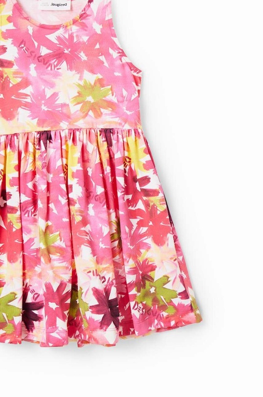 Desigual rochie din bumbac pentru copii 23SGVK02 roz SS23