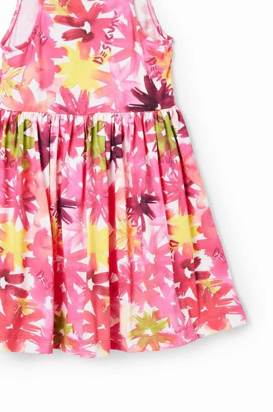 Fete Desigual rochie din bumbac pentru copii 23SGVK02 roz
