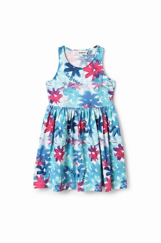 Desigual rochie din bumbac pentru copii mini albastru 23SGVK02