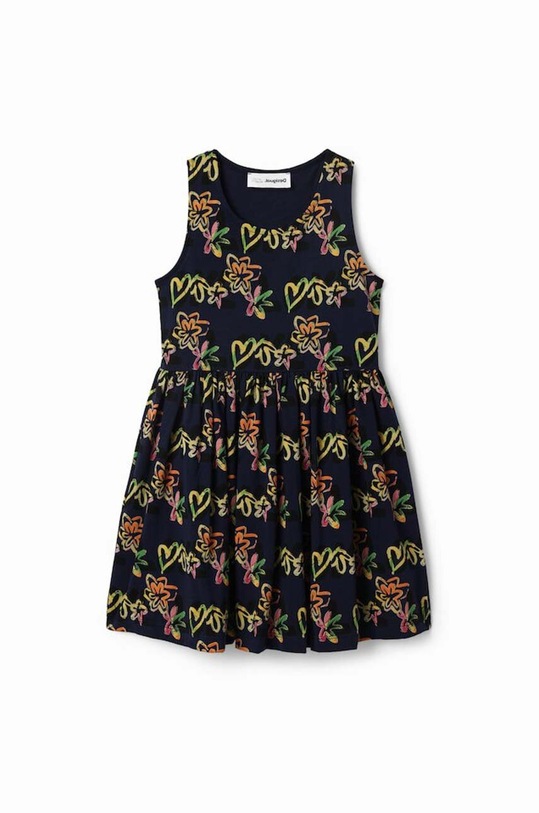 Desigual rochie din bumbac pentru copii mini bleumarin 23SGVK11