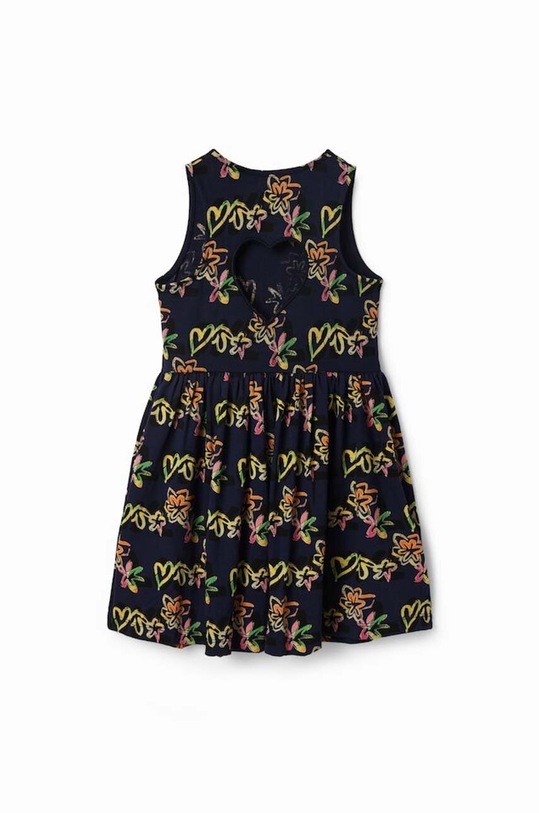 Desigual rochie din bumbac pentru copii 23SGVK11 bleumarin SS23
