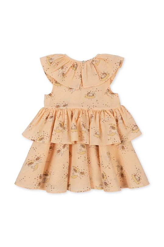 Dziewczynka Konges Sløjd sukienka bawełniana dziecięca KS4522 różowy