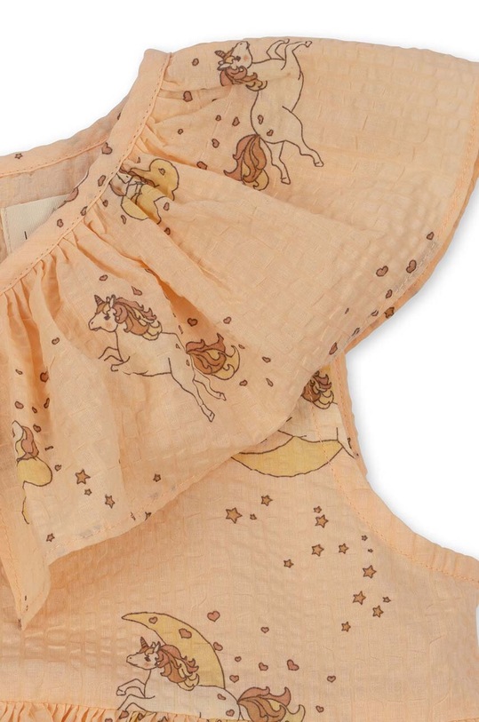 Konges Sløjd sukienka bawełniana dziecięca różowy KS4522