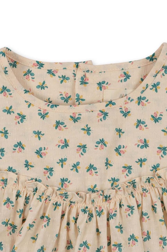 Παιδικό βαμβακερό φόρεμα Konges Sløjd KS5156 μπεζ