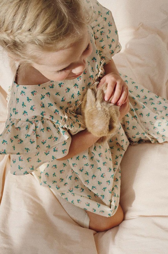 Παιδικό βαμβακερό φόρεμα Konges Sløjd KS5156