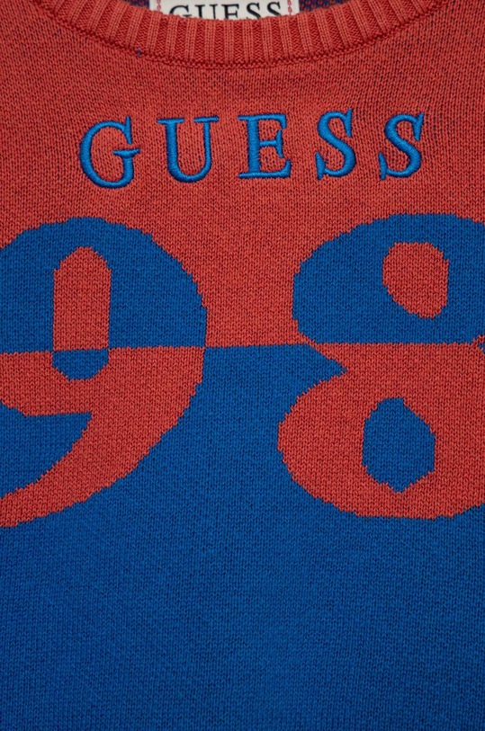 Αγορίστικα Παιδικό βαμβακερό πουλόβερ Guess N3RR01.Z2NN0.PPYX κόκκινο