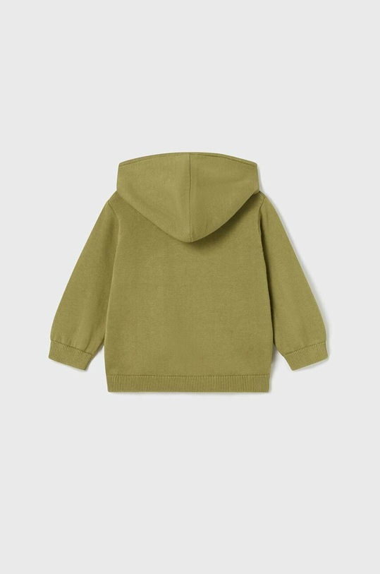 Mayoral bluza bawełniana dziecięca 1375.3L.BABY zielony SS23