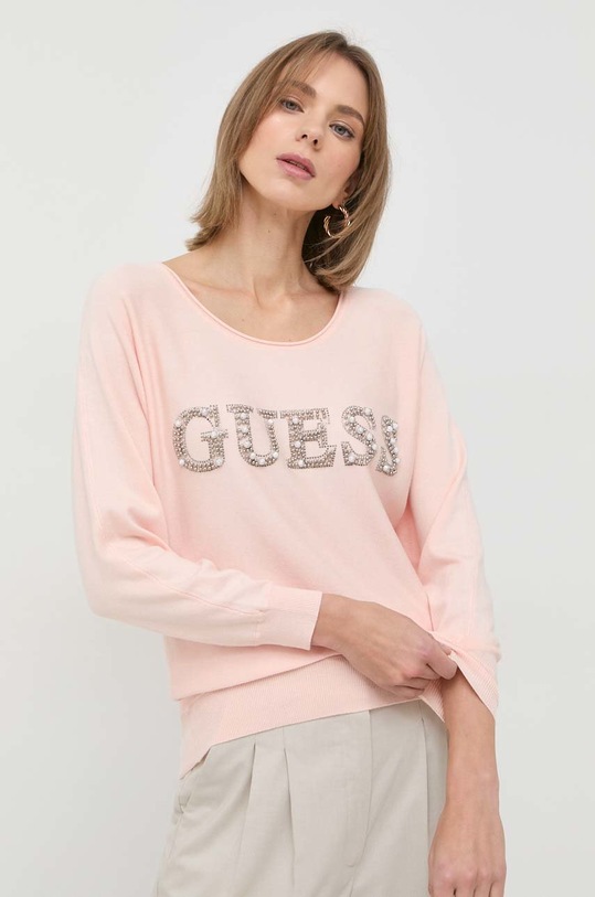 Πουλόβερ Guess άλλο ροζ W3RR47.Z2NQ2