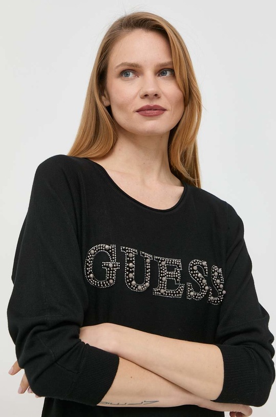 Πουλόβερ Guess μαύρο W3RR47.Z2NQ2