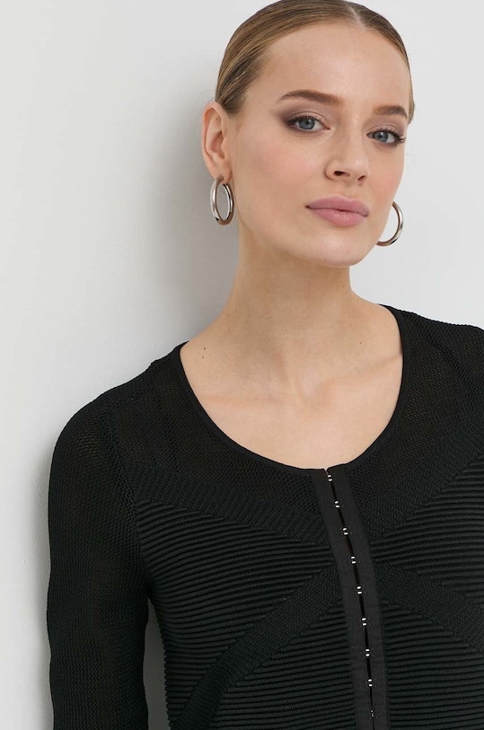 Πλεκτή ζακέτα Guess μαύρο W3RR34.Z33Y0