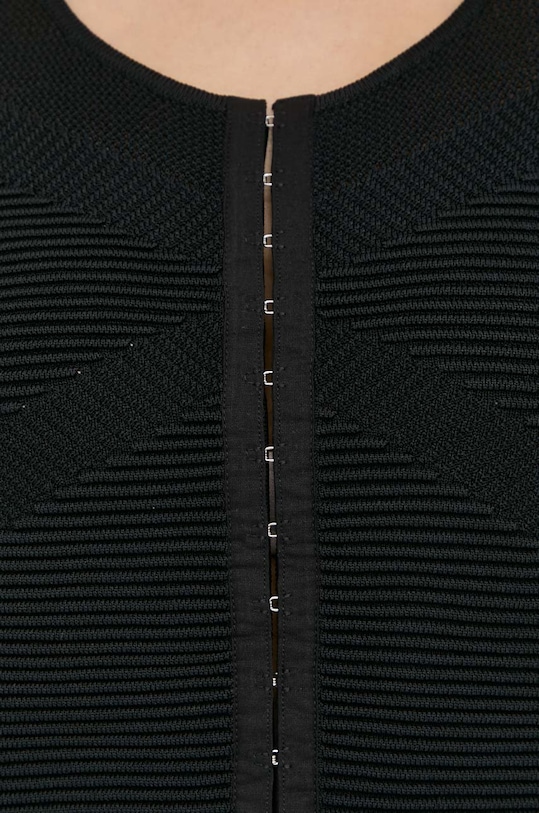 Πλεκτή ζακέτα Guess W3RR34.Z33Y0 μαύρο