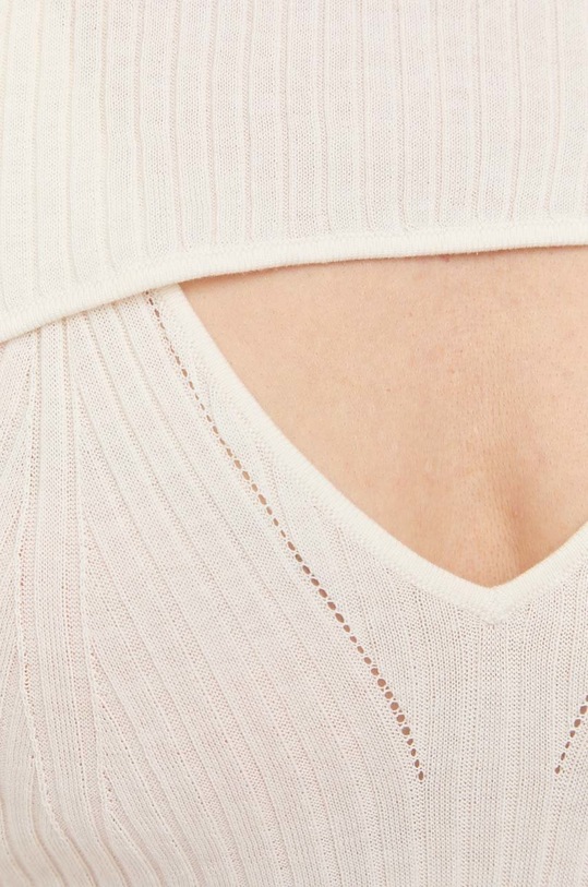 Μακρυμάνικο με μια πινελιά μεταξιού Guess μπεζ W3RR32.Z30L1