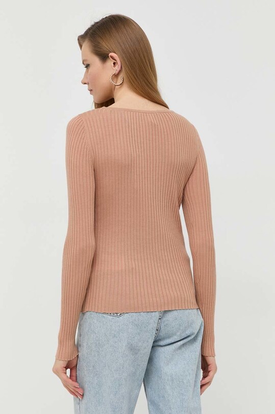 Oblečení Tričko s dlouhým rukávem s hedvábím Guess W3RR32.Z30L1 béžová