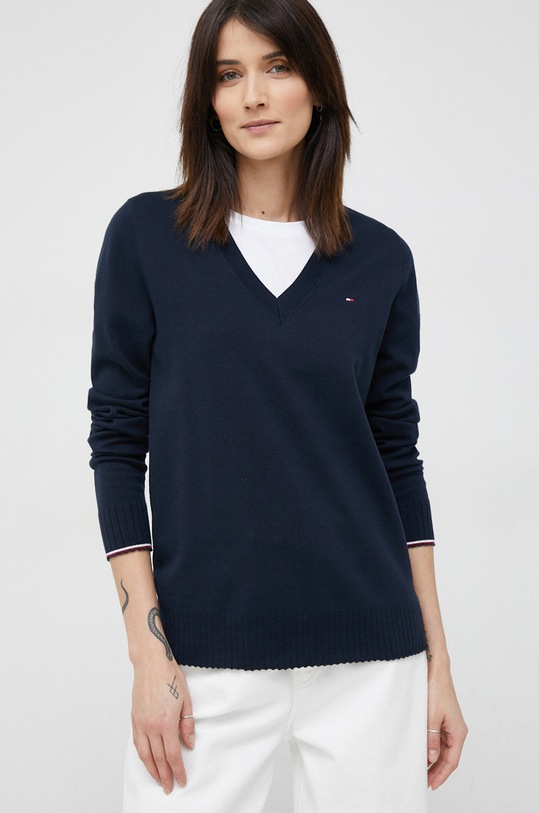 Tommy Hilfiger sweter WW0WW37580.PPYX granatowy SS23
