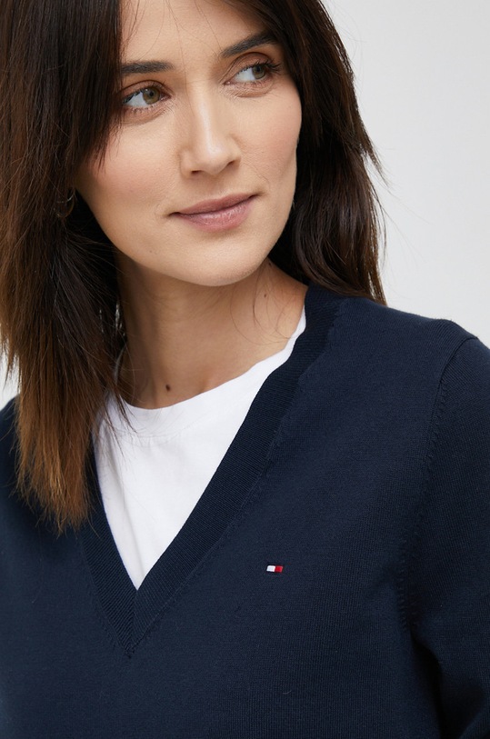 Tommy Hilfiger sweter granatowy WW0WW37580.PPYX