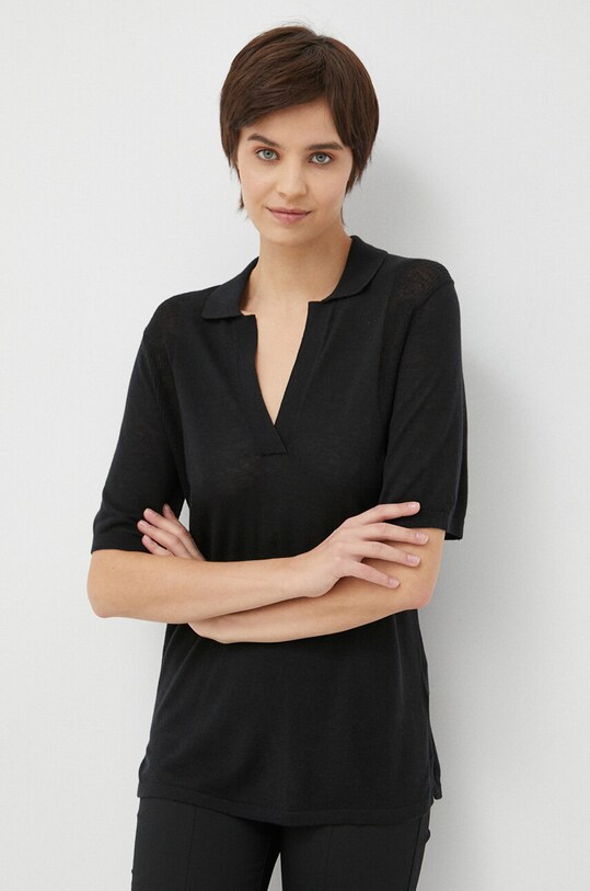 Calvin Klein pulover din amestec de lana subtiri negru K20K205268.PPYX