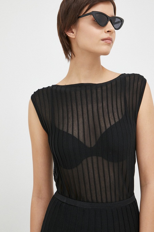 Calvin Klein top negru K20K205258.PPYX
