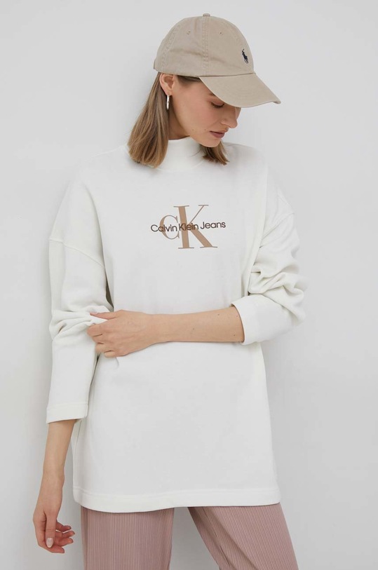 Calvin Klein Jeans bluza pozostałe beżowy J20J220431.PPYX
