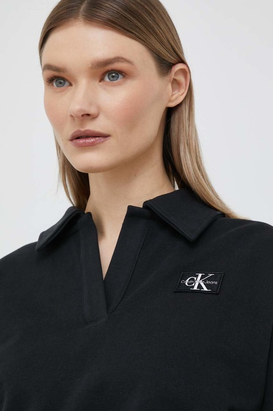 Calvin Klein Jeans hanorac de bumbac negru J20J220512.PPYX