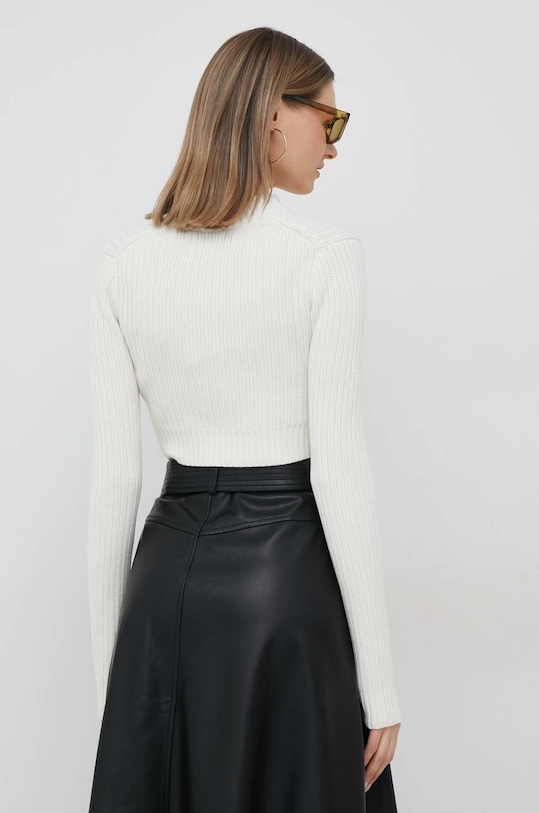 Odzież Calvin Klein Jeans kardigan bawełniany J20J220441.PPYX beżowy