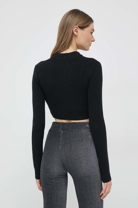 Odzież Calvin Klein Jeans kardigan bawełniany J20J220441.PPYX czarny