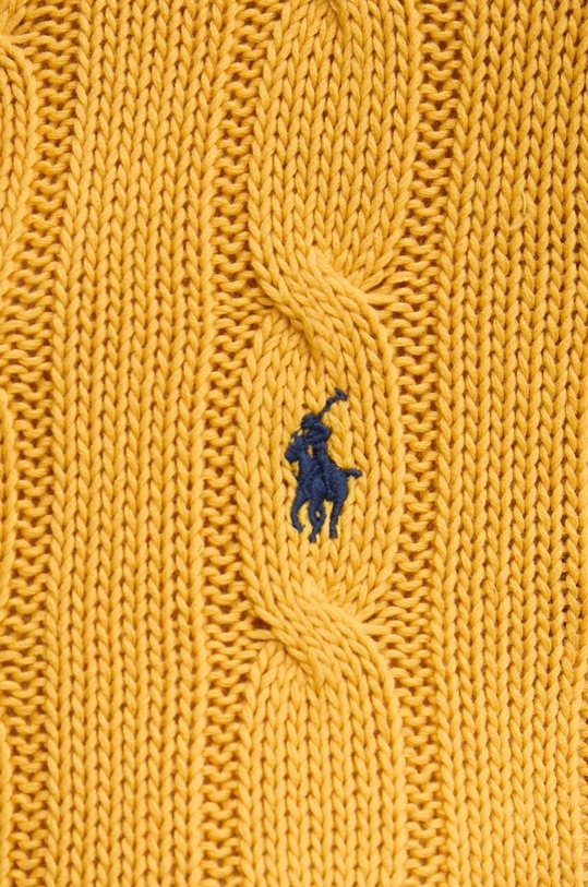 Βαμβακερό πουλόβερ Polo Ralph Lauren 211891640 κίτρινο
