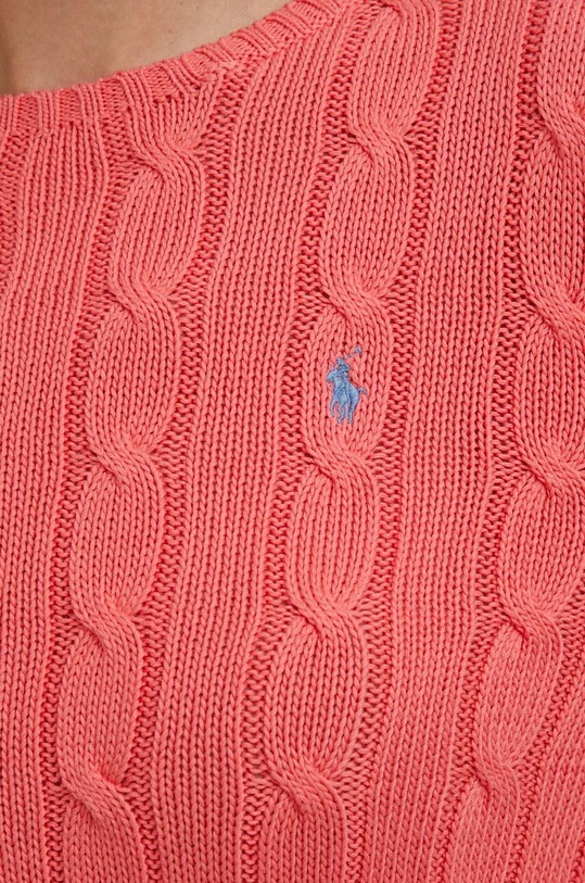 Polo Ralph Lauren sweter bawełniany 211891640 pomarańczowy