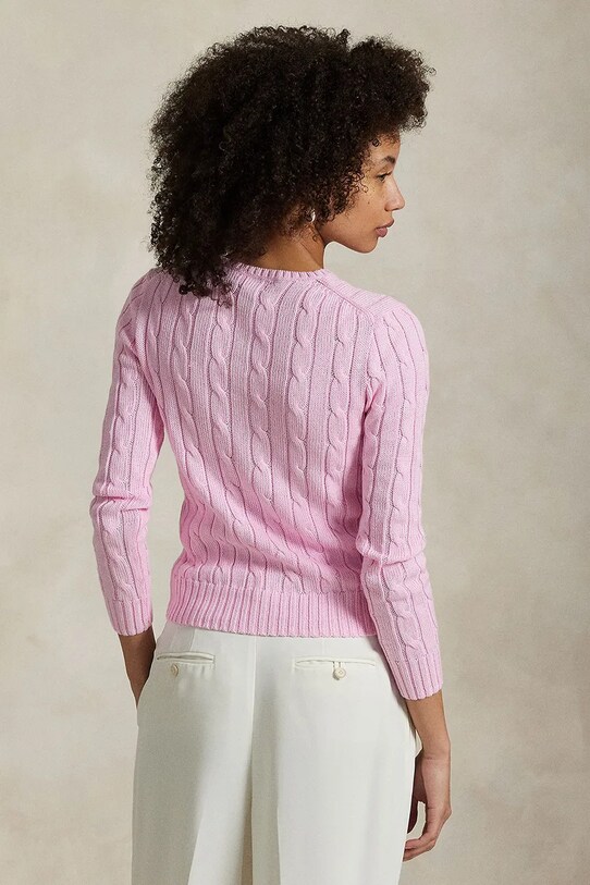Polo Ralph Lauren sweter bawełniany 211891640 różowy AA00