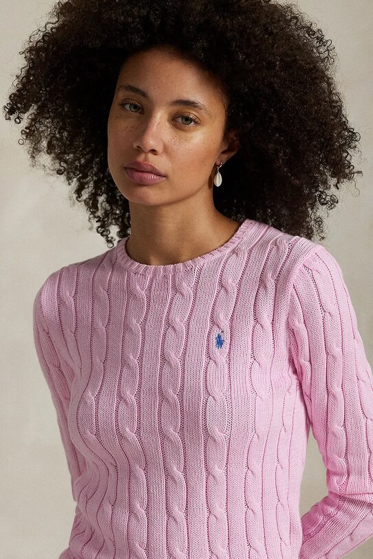 Polo Ralph Lauren sweter bawełniany różowy 211891640
