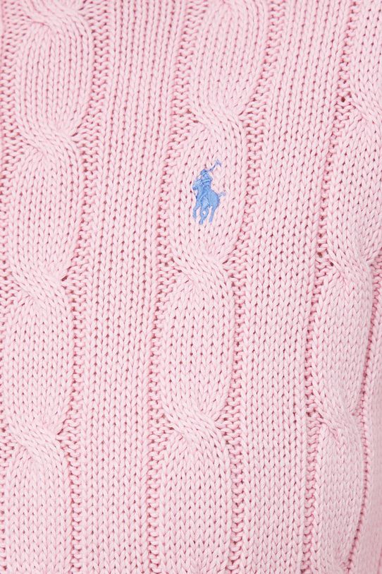 Βαμβακερό πουλόβερ Polo Ralph Lauren 211891640 ροζ