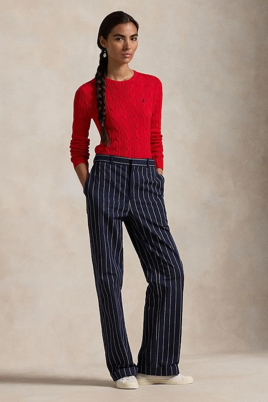 Ρούχα Βαμβακερό πουλόβερ Polo Ralph Lauren 211891640 κόκκινο