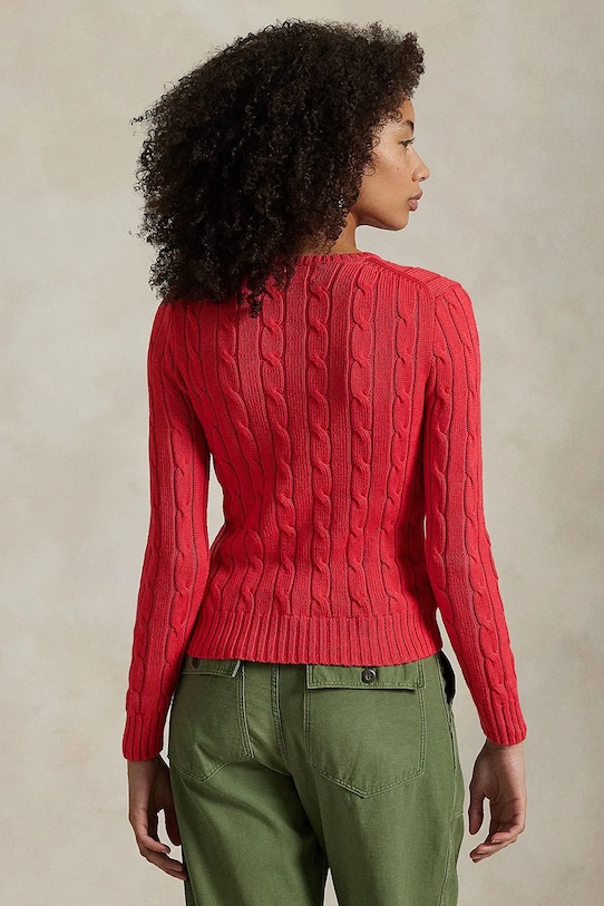 Βαμβακερό πουλόβερ Polo Ralph Lauren 211891640 κόκκινο AW25