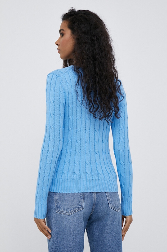 Odzież Polo Ralph Lauren sweter bawełniany 211891640 niebieski