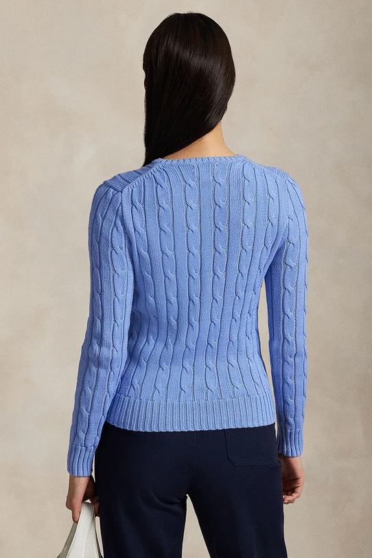 Polo Ralph Lauren sweter bawełniany 211891640 fioletowy AA00