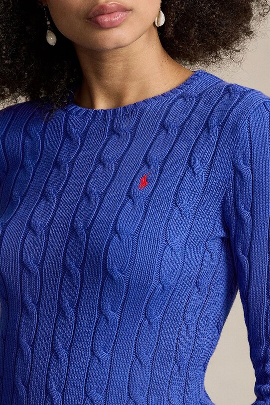 Βαμβακερό πουλόβερ Polo Ralph Lauren μπλε 211891640