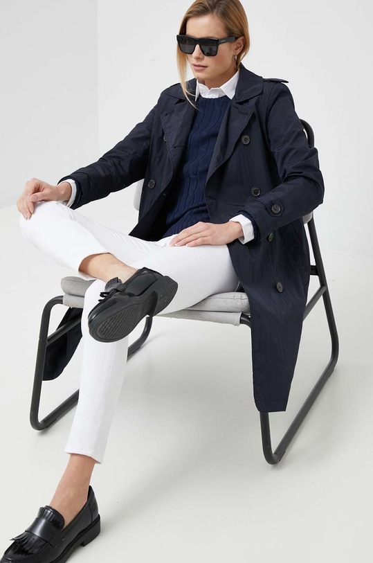 Βαμβακερό πουλόβερ Polo Ralph Lauren 211891640 σκούρο μπλε AW25