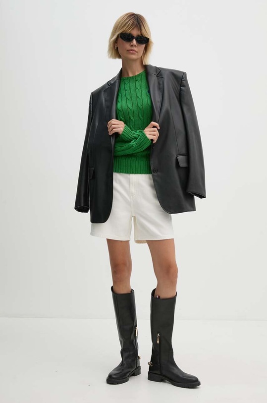 Βαμβακερό πουλόβερ Polo Ralph Lauren 211891640 πράσινο AW25